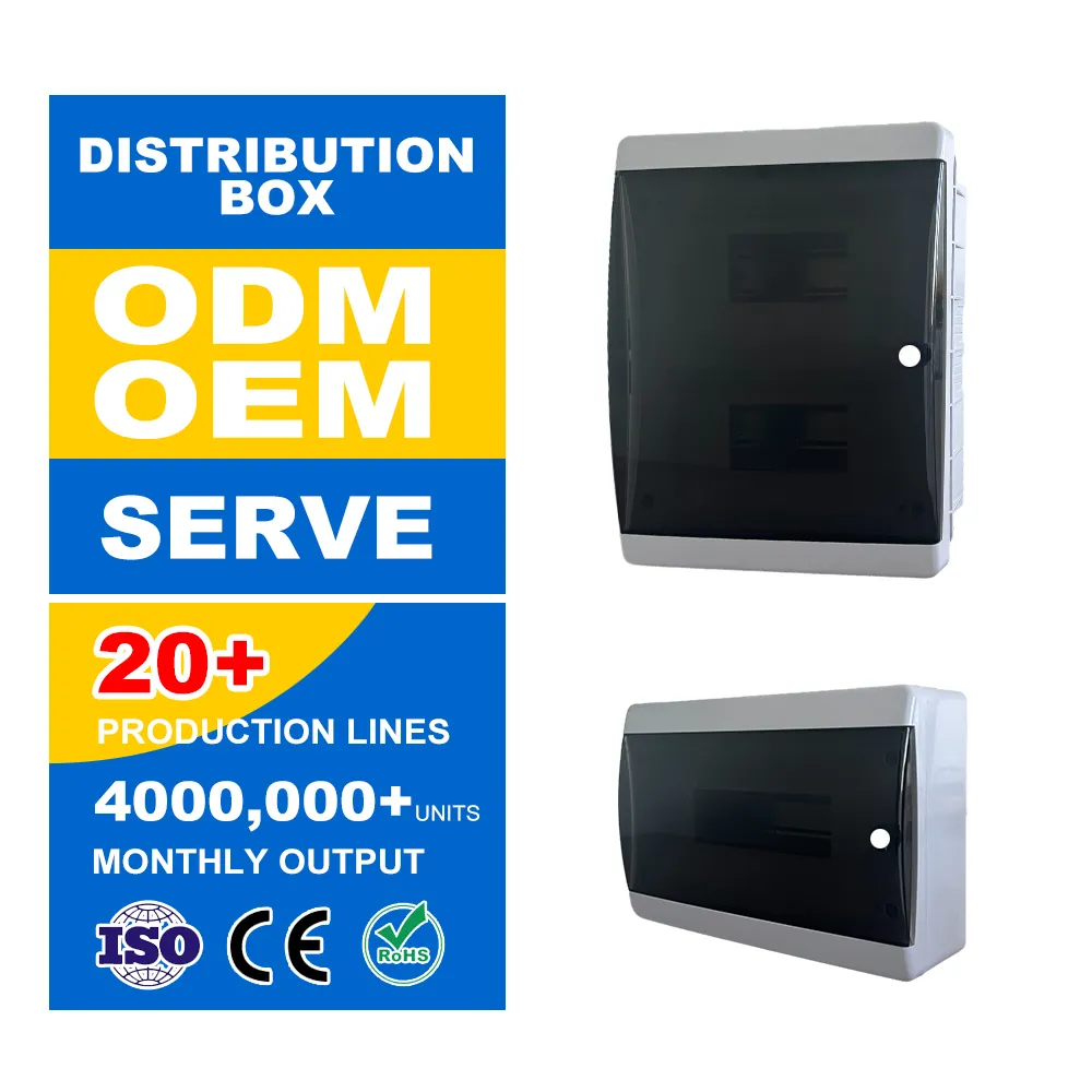 Caja de distribución de plástico cajas DB eléctricas