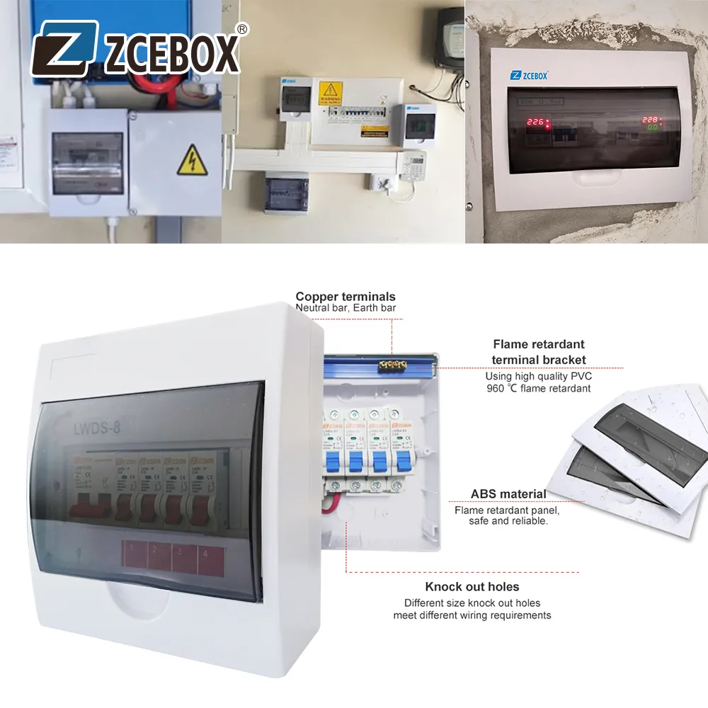 Caja de distribución eléctrica de certificación CE