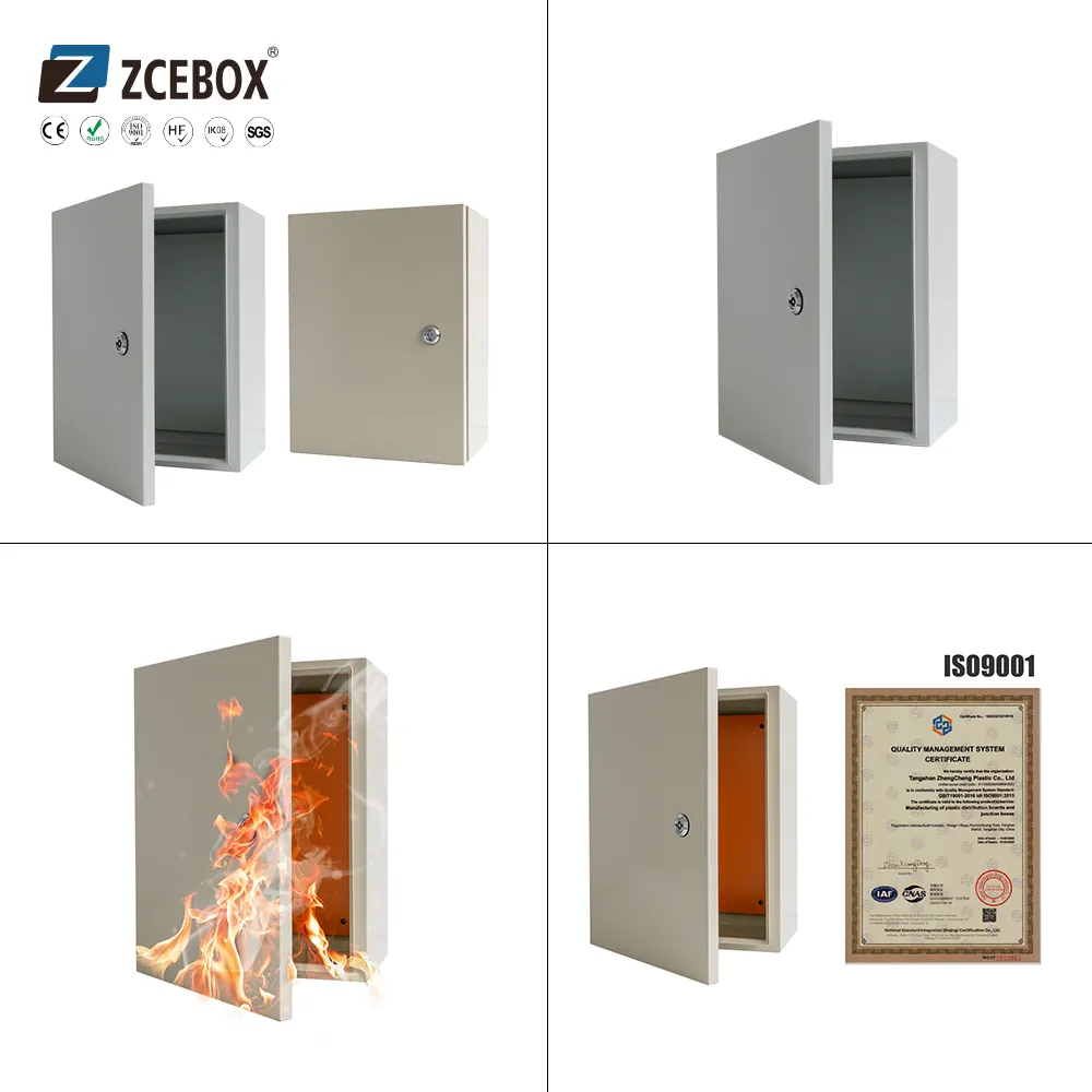 Caja de distribución de energía de metal