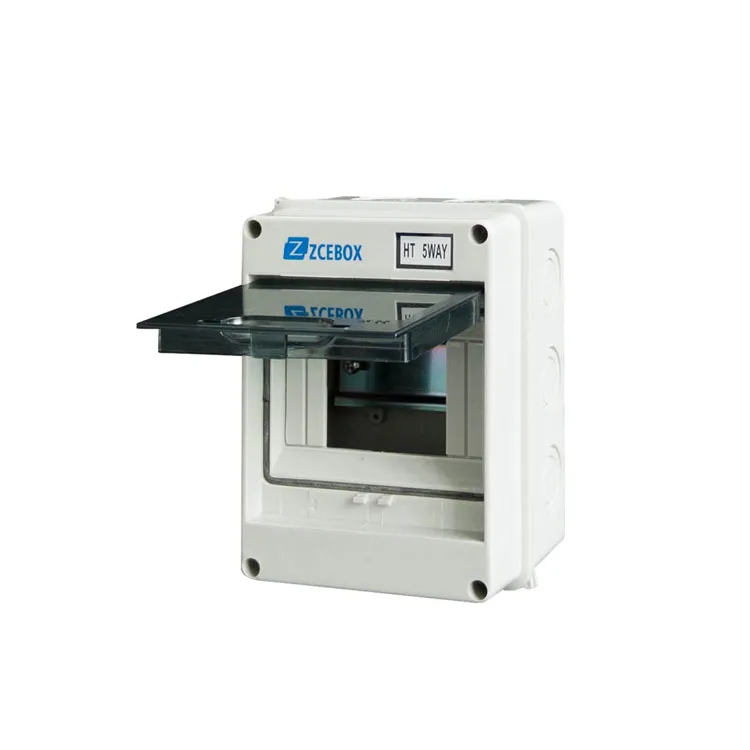 Caja eléctrica de distribución de 5 vías MCB