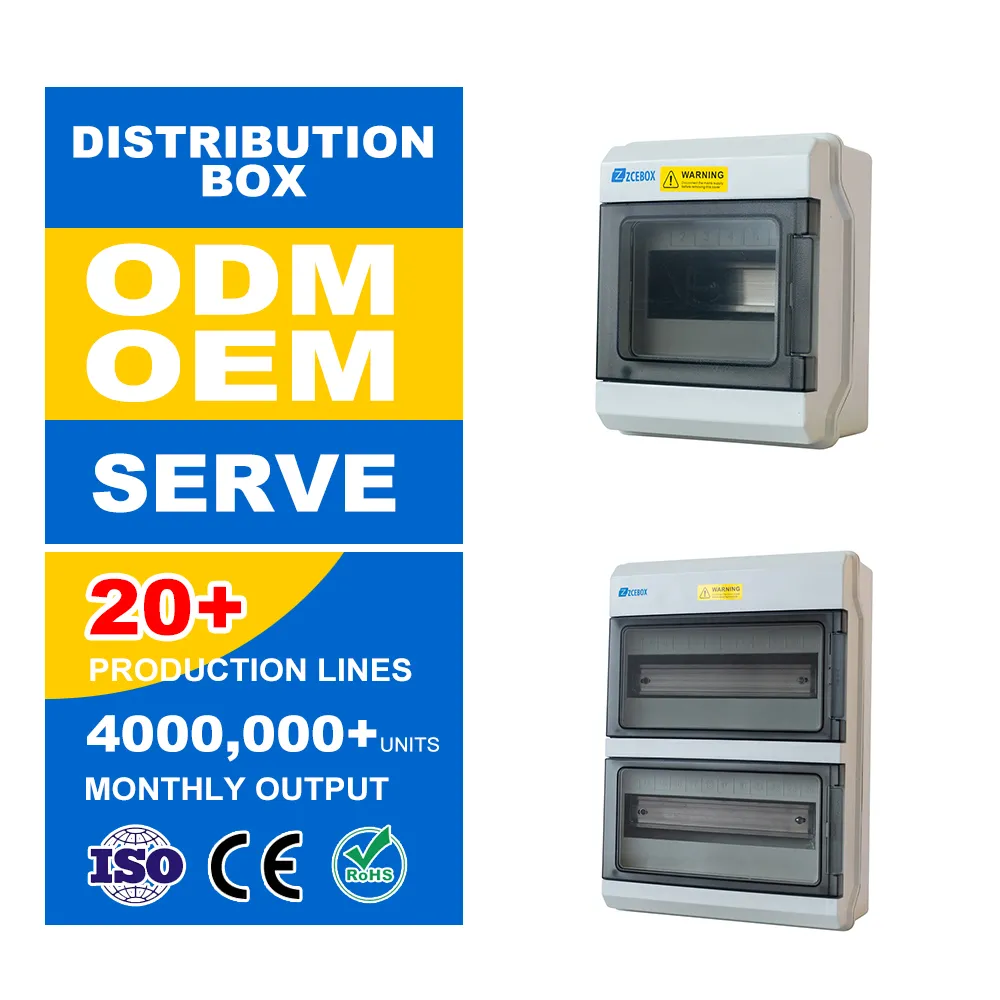 Caja de distribución de caja de plástico al aire libre
