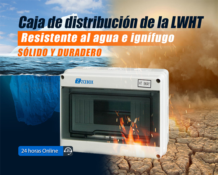 Caja eléctrica de distribución de 5 vías MCB
