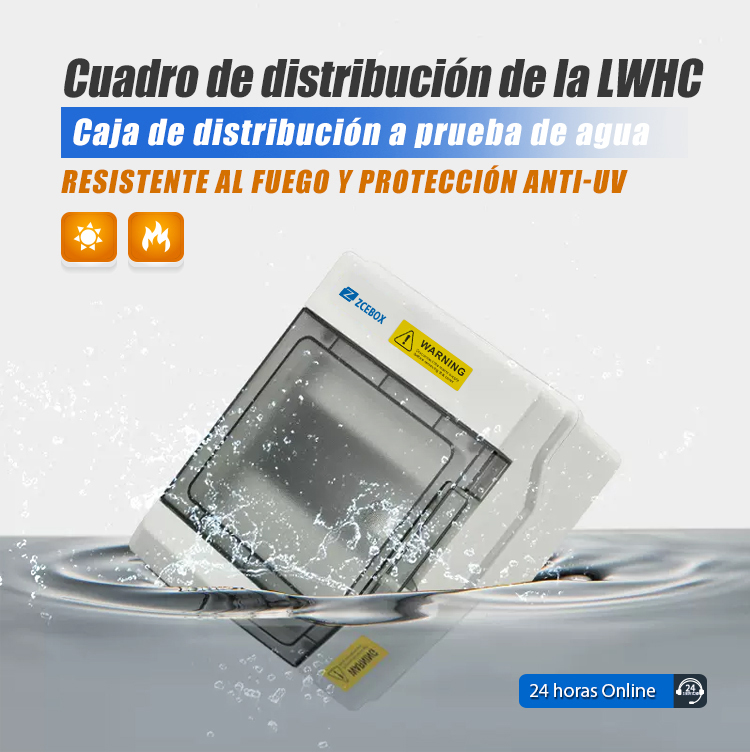 Caja de distribución MCB montada en superficie
